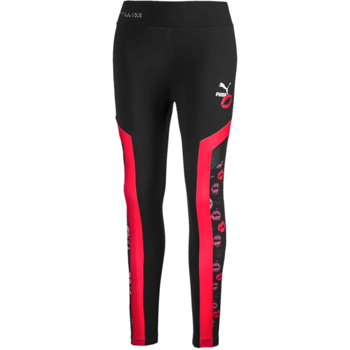 Puma x Maybelline Legging Taped Graphic Zwart Strak 596644 51