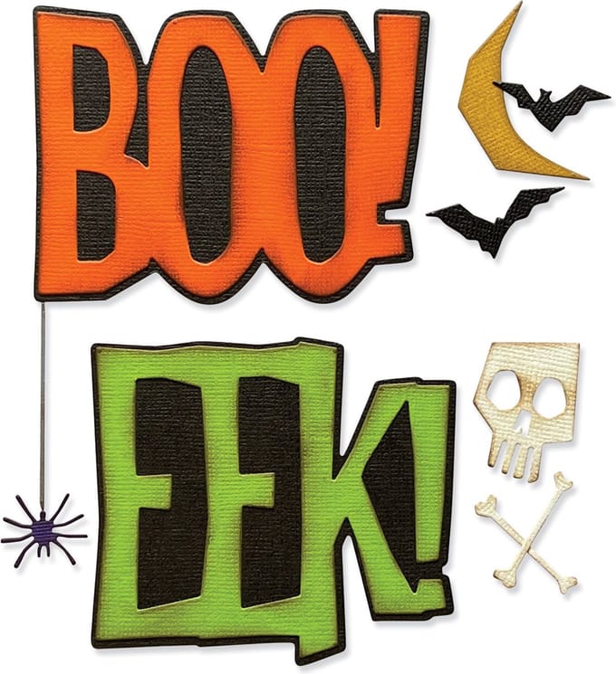 Sizzix Thinlits Ponssjabloon "Big Frights by Tim Holtz"