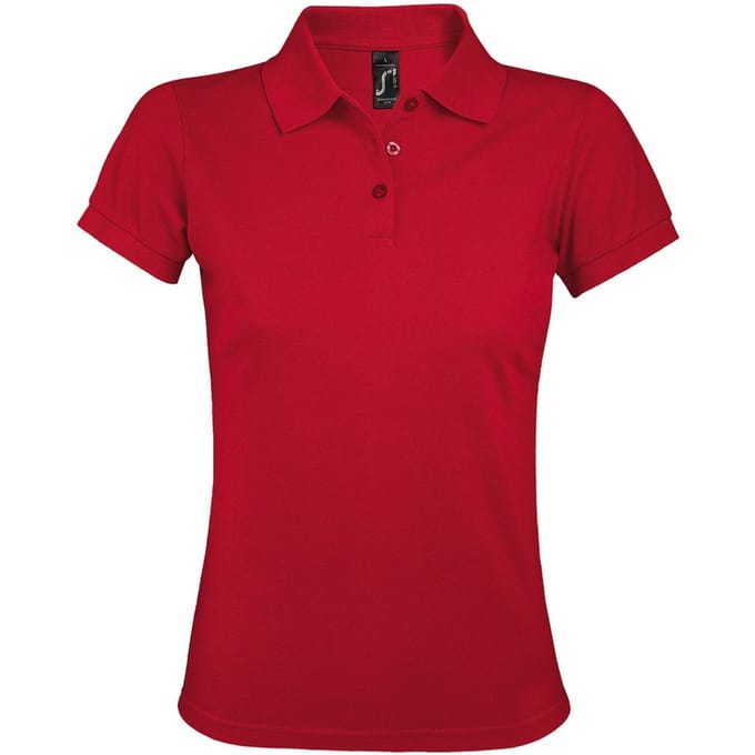 SOLS Dames/dames Prime Pique Polo Shirt (Rood)