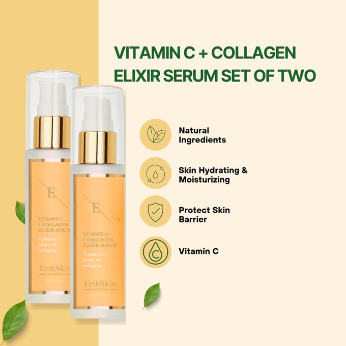 ErthSkin London Vitamine C & Collageen Elixir Serum set