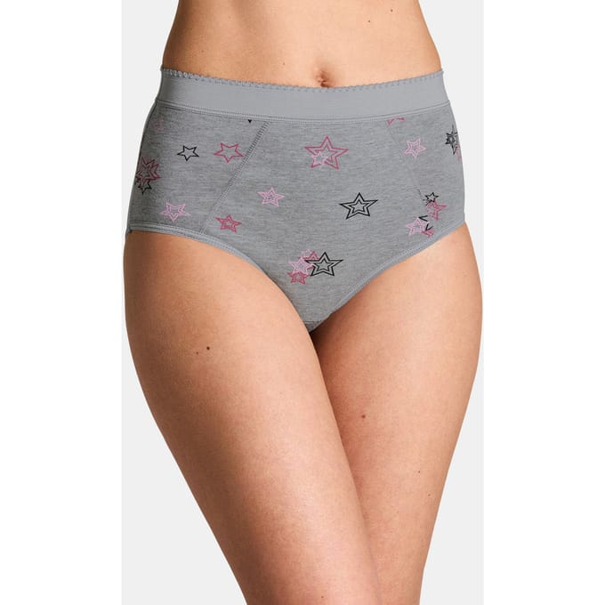 Set corrigerende slips van katoen - grijs / roze / wit - Gr. 36 van Goldner Fashion