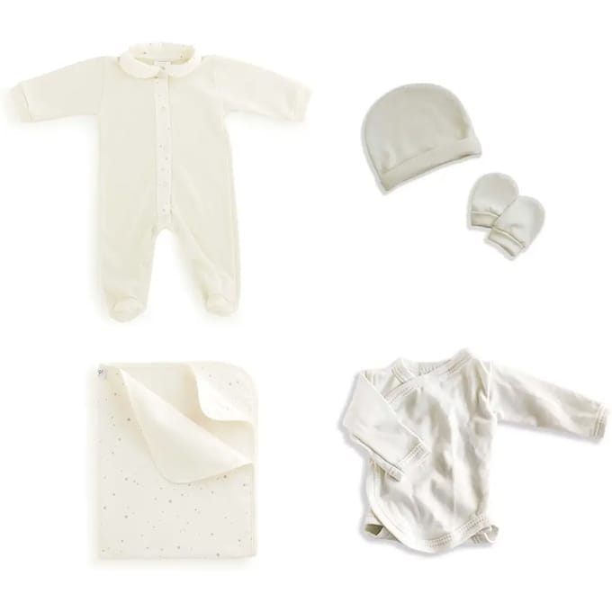 Gloop! eerste babykleding set Soft Sky