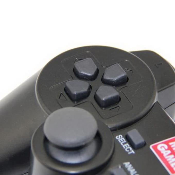Manette - Doubleshock 2 - PS2 - Noir - Compatible - Vibrante zwart