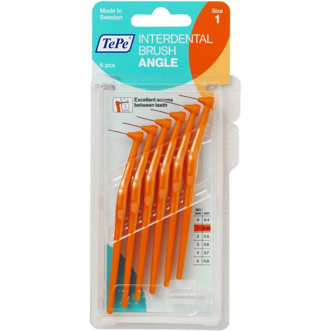TePe Angle Interdentale Ragers Oranje ISO maat 2 – 0,45 mm (6 stuks)