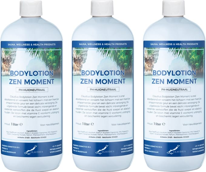 Bodylotion Zen Moment 1 Liter - set van 3 stuks