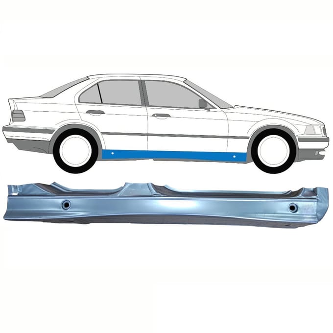 Volledige dorpel voor BMW 3 E36 1990-2000 / Rechts