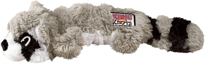 Kong Scrunch Knots Wasbeer M - Kauwspeelgoed - 458 mm x 110 mm x 84 mm - Multi