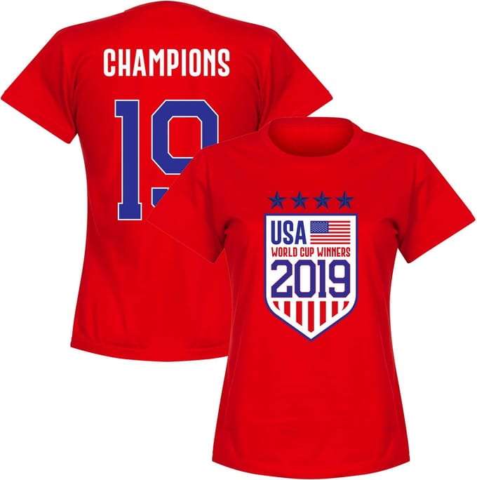 Verenigde Staten WK Winnaars 2019 T-Shirt - Rood - M