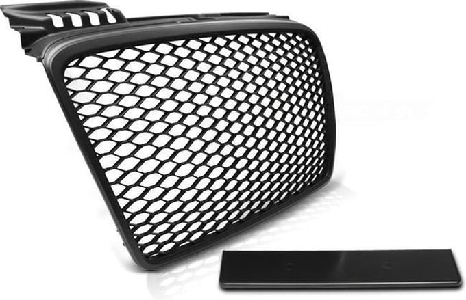 Grill geschikt voor AUDI A4 (B7) RS-STIJL 11 04-03 08 MAT ZWART