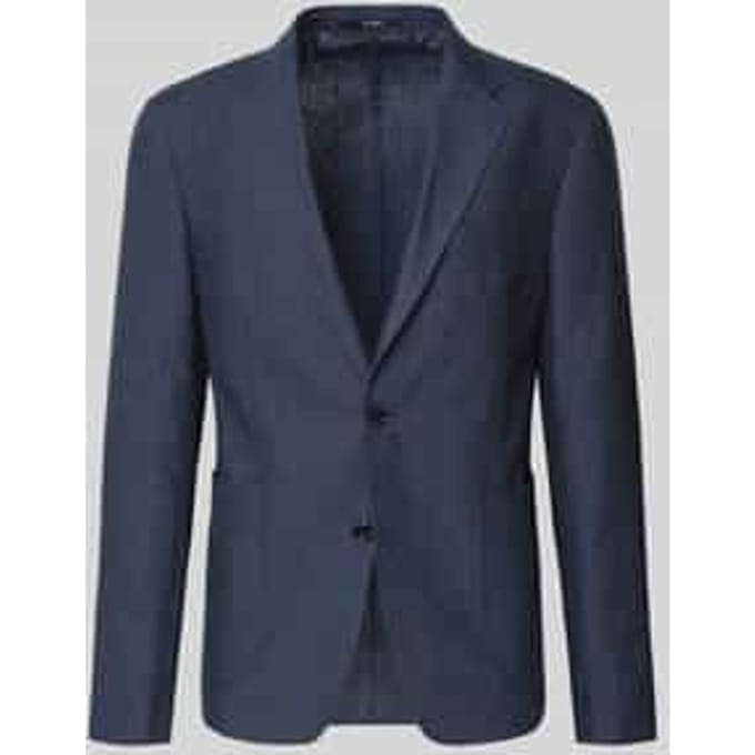 slim fit 2-knoops colbert van linnen model 'Hoverest'
