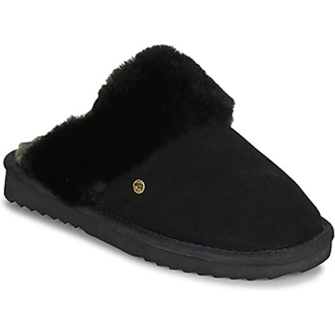 Warmbat Warmbat Flurry Pantoffels zwart Suede