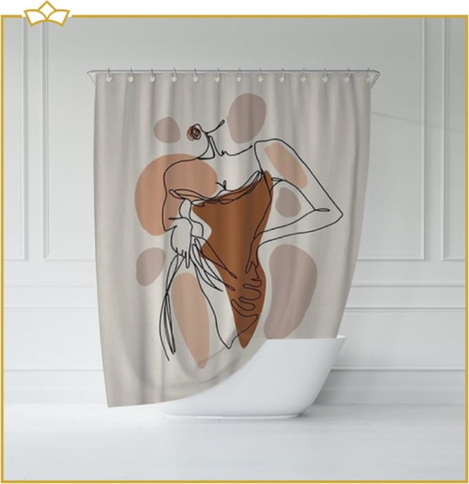 ATTREZZO® Douchegordijn Cato - 180x180 cm
