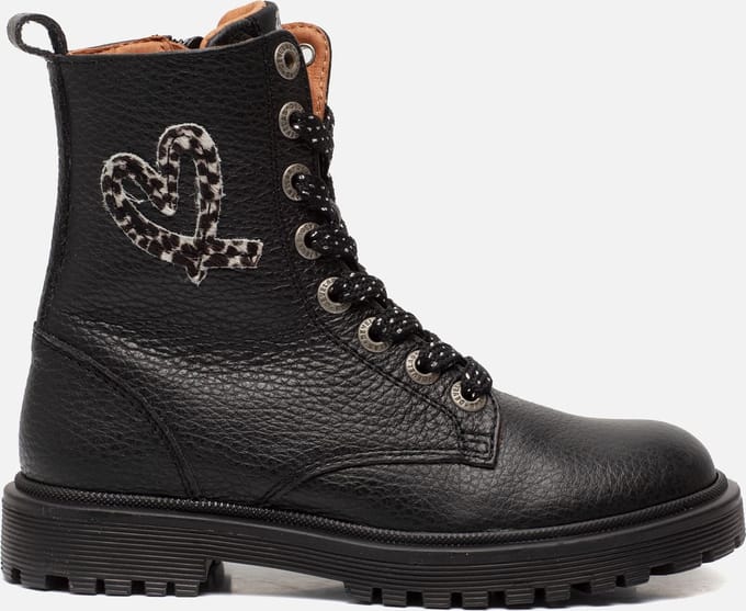Develab Veterboots zwart Leer - Dames - Maat 28