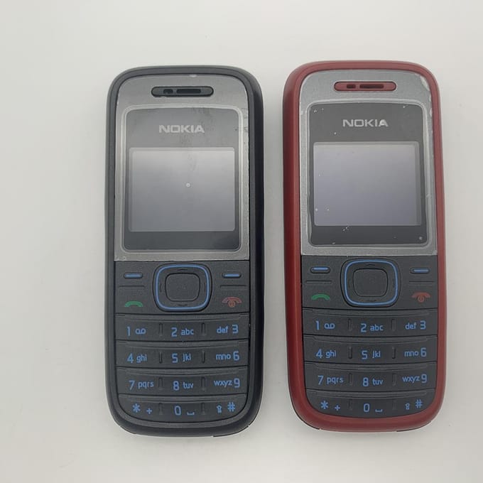 Gerenoveerde Nokia Originele Nokia 1208 Mobiele Telefoon Met 1 SIM 1 Battery 1 Charger