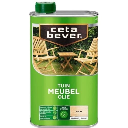 Cetabever Tuin Meubel Olie Transparant Zijdemat - Blank - 0,5 liter
