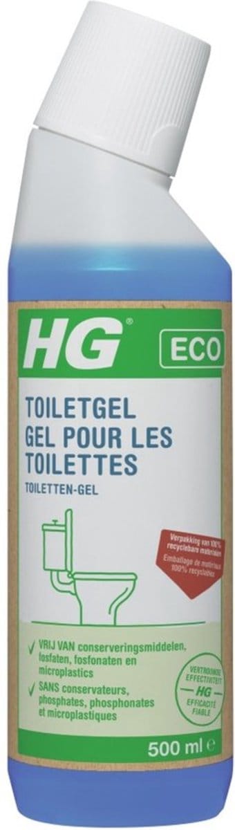 x6 HG ECO toiletgel 500 ml