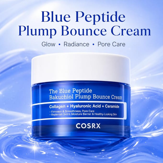 De Blue Peptide Bakuchiol Plump Bounce Crème 50g white