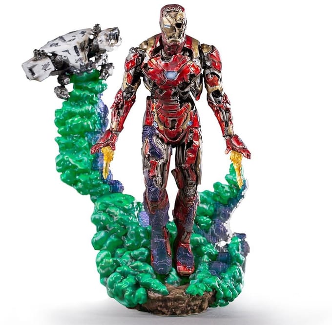 Iron Studios - Standbeeld Iron Man Illusion Deluxe - Spider-Man: Far From Home - Kunst Schaal 1/10 - Figuur