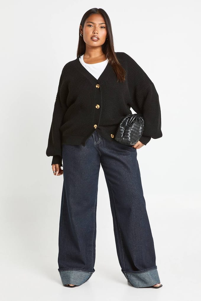 boohoo Dames Plus top met vierkante hals en korte mouwen | Wit | Maat: 44