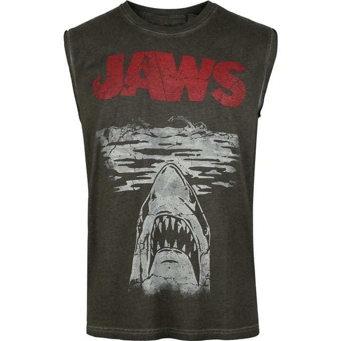 Jaws Tanktop - Jaws - Poster - S tot 4XL - voor Mannen - donkergrijs