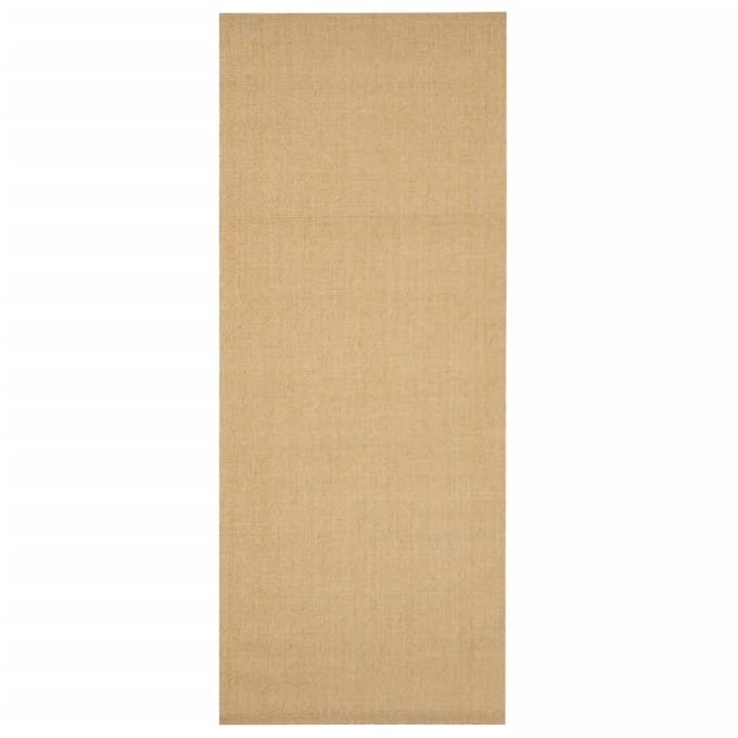 vidaXL - Vloerkleed - 80x200 - cm - natuurlijk - sisal