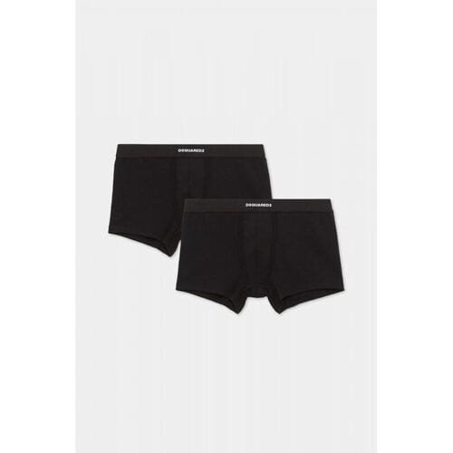 Teenslippers Dsquared DCX210070 - TWIN 2PACK TRUNK-001 BLACK