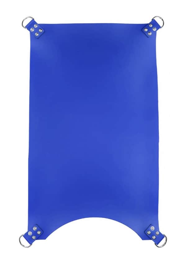 Mr Sling - Lederen Rechthoekige Sex Sling - Blauw
