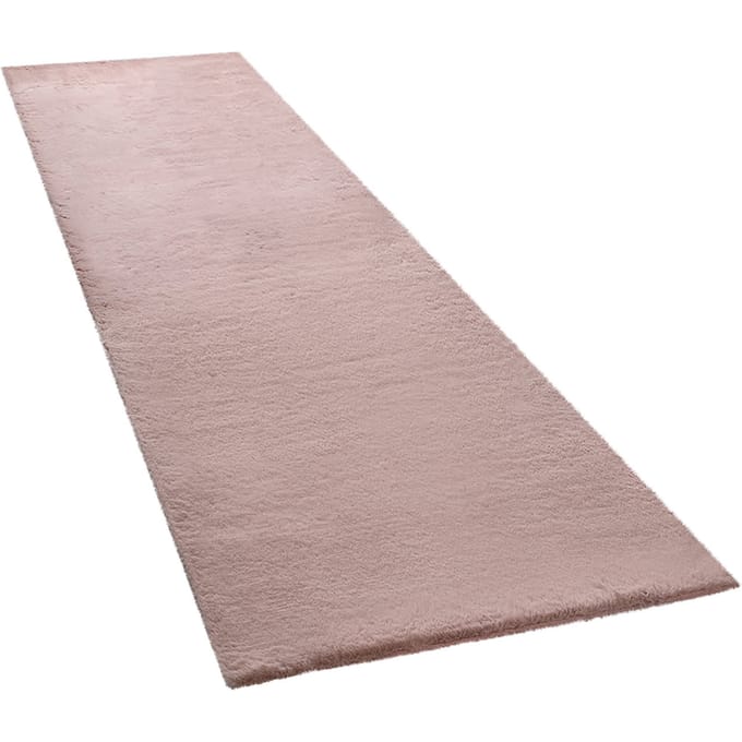 Vachtkleed Fluffy roze 80x300 cm