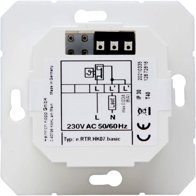 Kopp thermostaat basic 0-40° - HK07 arctic wit (296513009)