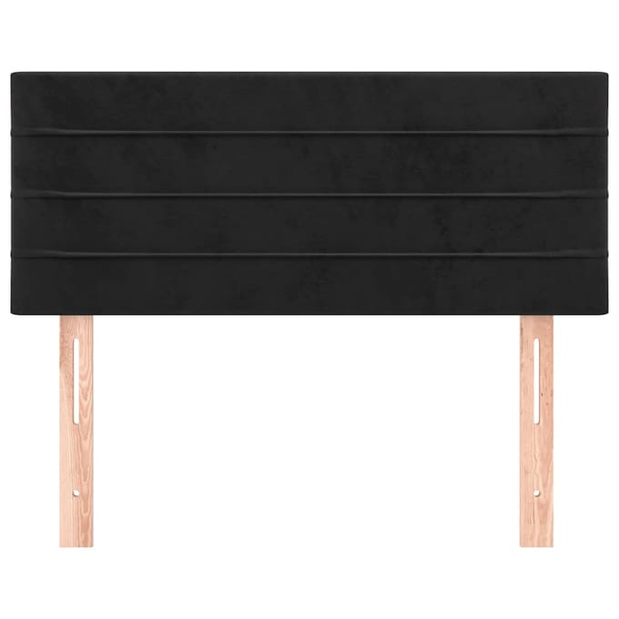 vidaXL - Hoofdbord - 80x5x78/88 - cm - fluweel - zwart
