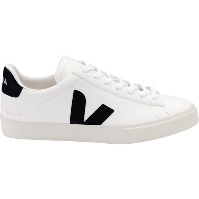 Leather Upper Sneakers - White
