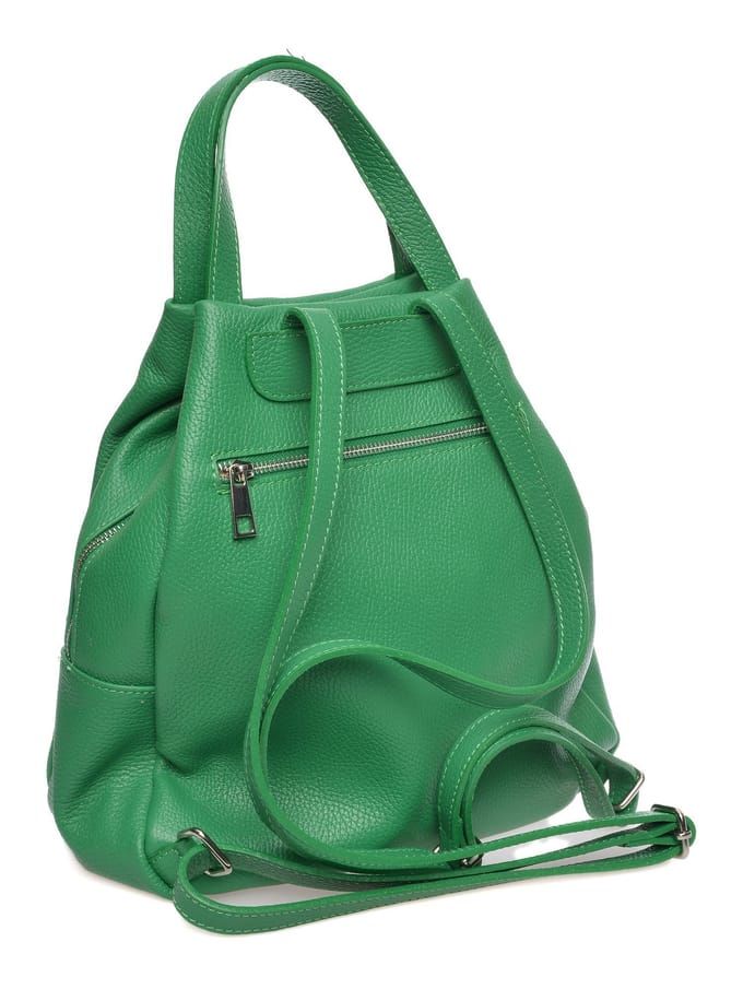 Anna Luchini Groen Rundleer Tas