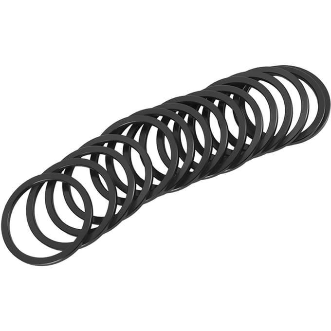 Alliage d'Aluminium Vélo de Route Boîtier de Pédalier Joint Rondelle d'Espacement Moyeu de Roue Libre de Vélo Noir noir