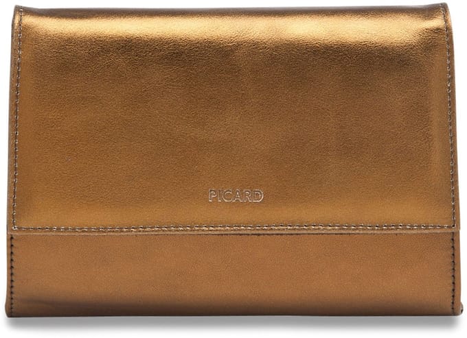 PICARD Leren schoudertas clutch Auguri Shoulderbag With Flap Bronze brons