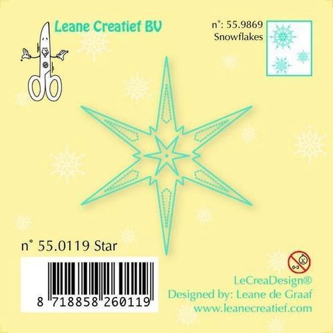 Leane Creatief - stempel Star 55.0119 - ster
