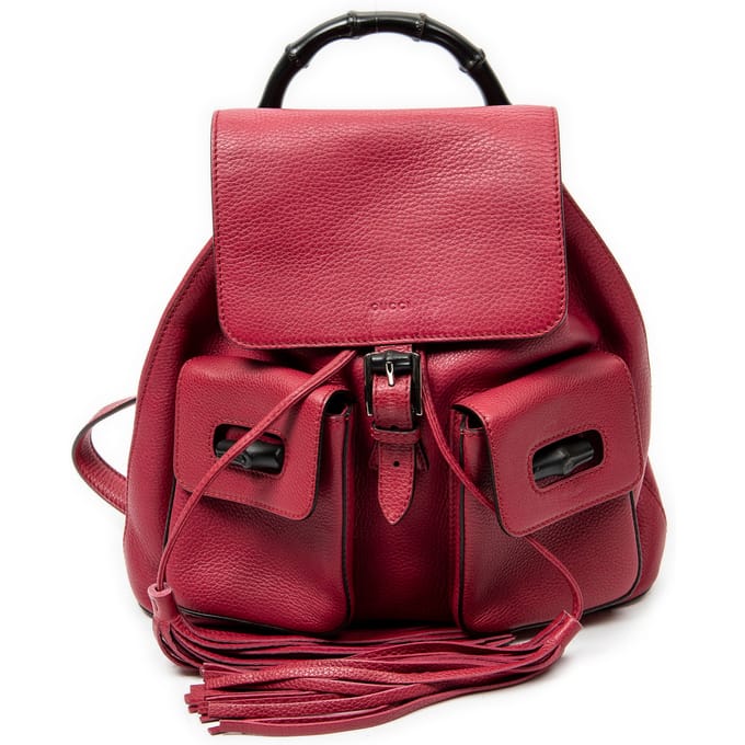 Medium Bamboo Tassel Backpack   rugzak