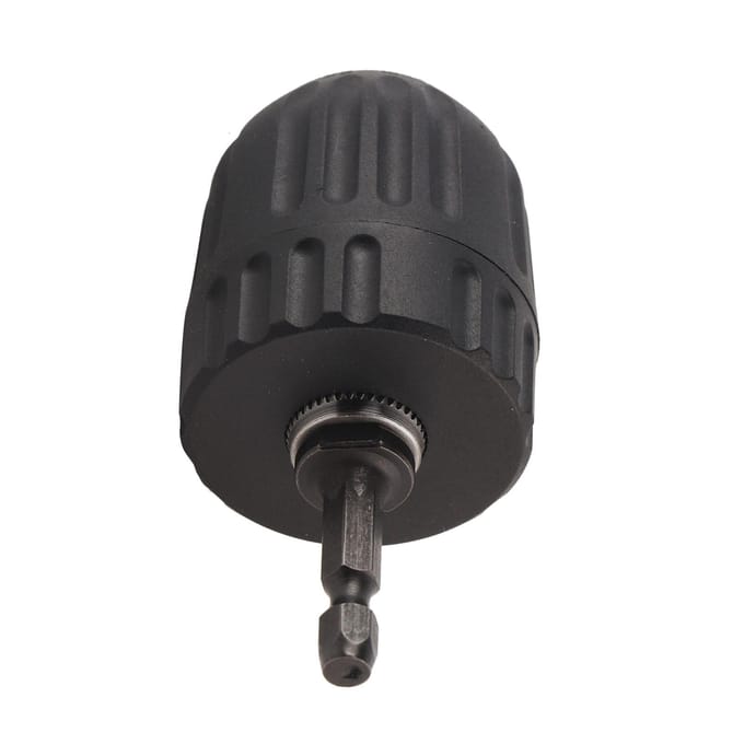3824UNF 0.810MM Sleutelloze Boorkopklem met 1/4   Zeskantschacht Stangadapter W wit