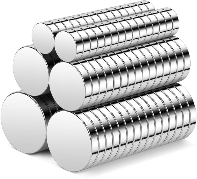 Solidchoice - Set van 100 Neodymium Magneten in 3 Maten voor Creatief Gebruik