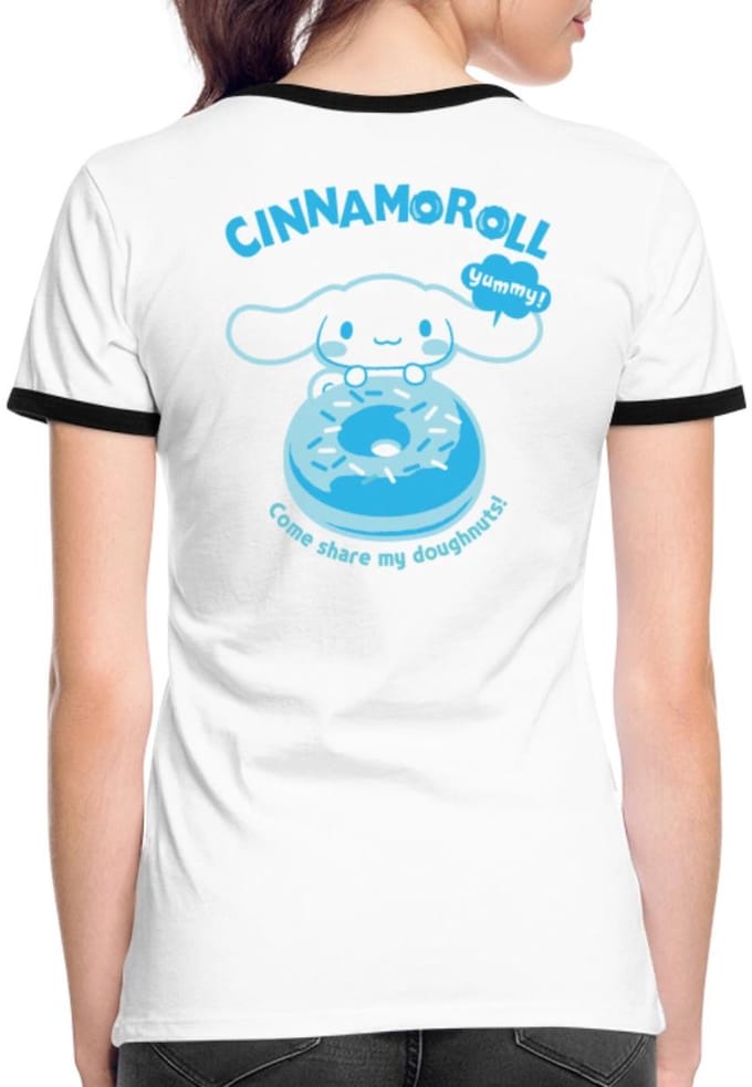 Cinnamoroll Come Share My Doughnuts! Vrouwen Contrast Shirt