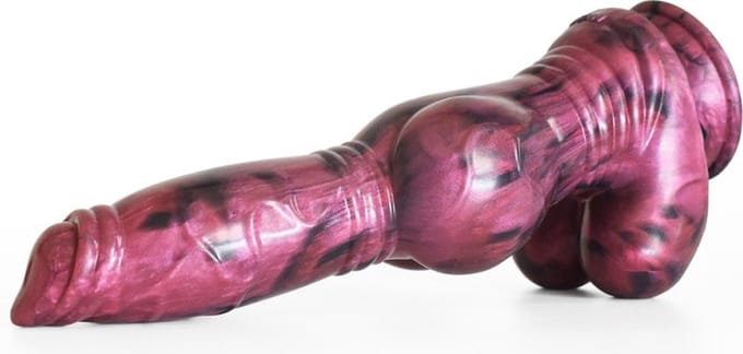 Rode Silliconen Monster Dildo Bad Nilo Van Bad Wolf