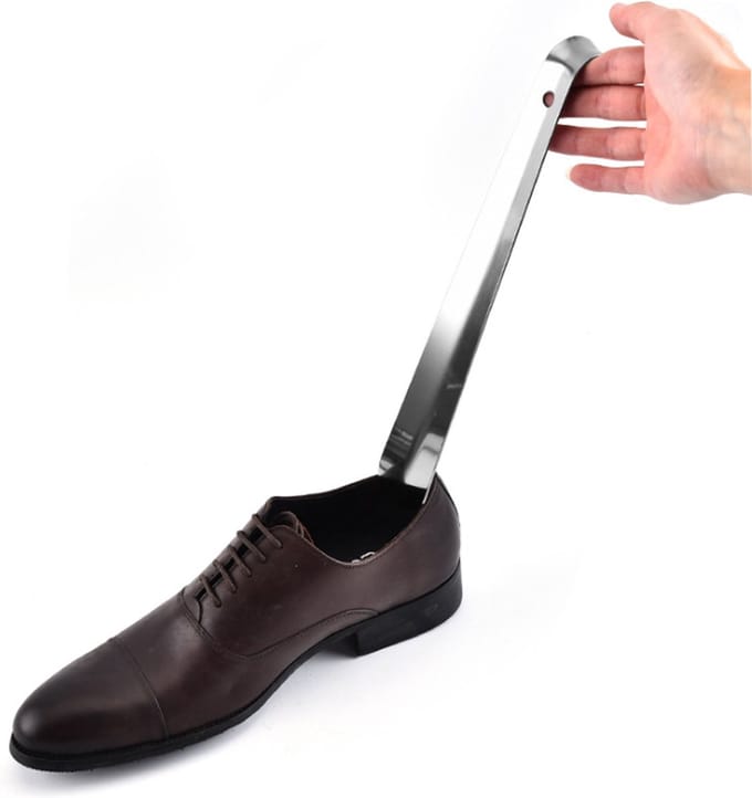 Repus - Schoenlepel - 30 CM - Aantrekhulp - Schoentrekker - Roestvrij staal - Metaal - Premium