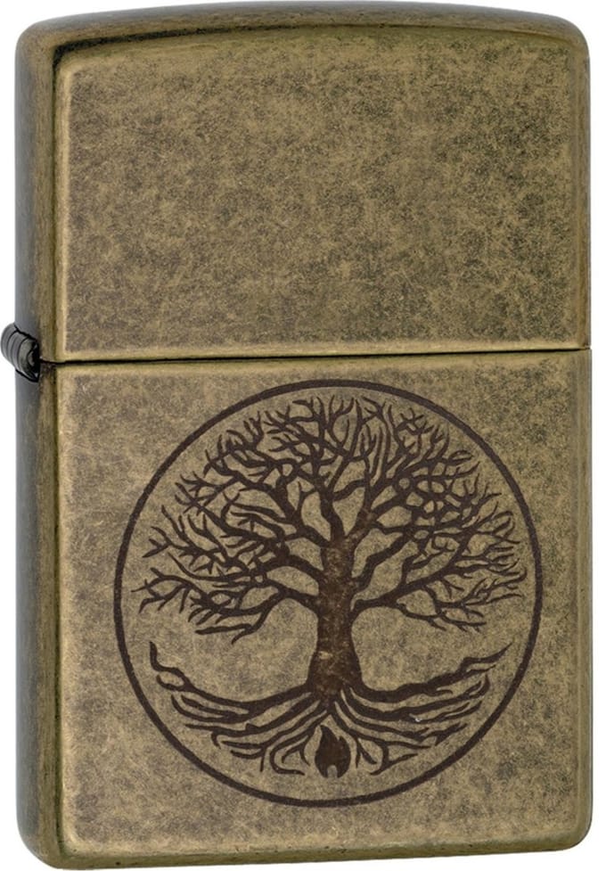 Zippo The Tree of Life Antique Brass Aansteker
