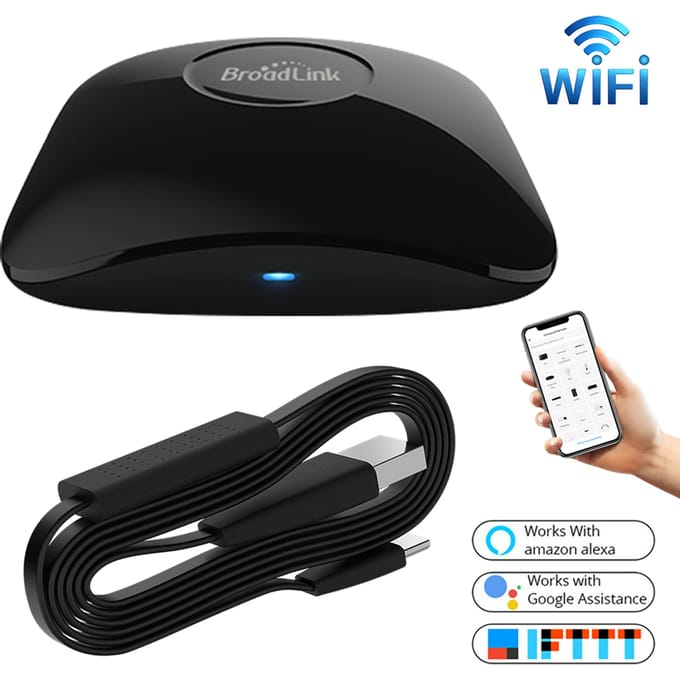 BroadLink RM4 Pro IR WiFi RF-schakelaar Universele afstandsbediening Smart Controller HTS2-sensor Werkt met Alexa Google Home Assistant RM4 Pro HTS2