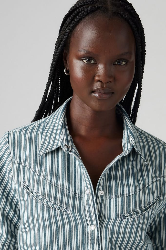 Levi's Rinoa Camp Shirt Blue Taglia: S | Magliette intime Outlet | Donna | Blu