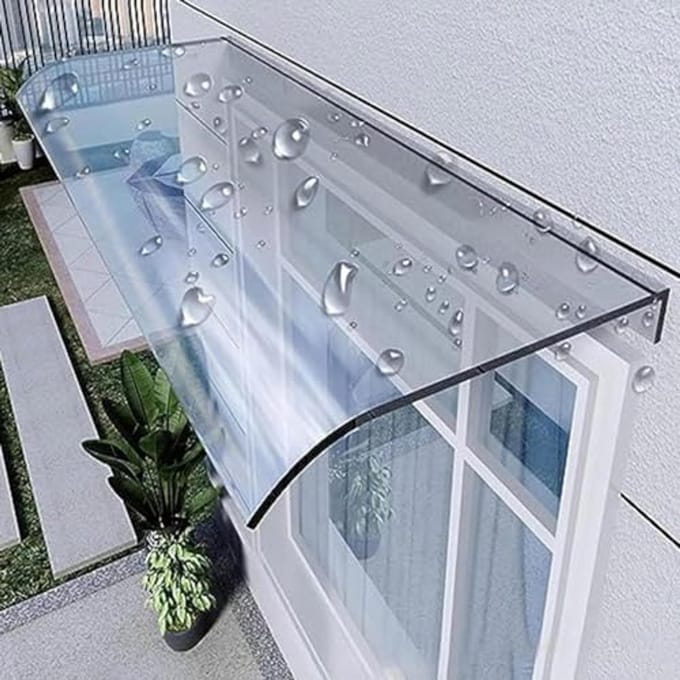 Duurzame Luifel voor Huisdeur - Transparante Overkapping van Polycarbonaat voor Buiten