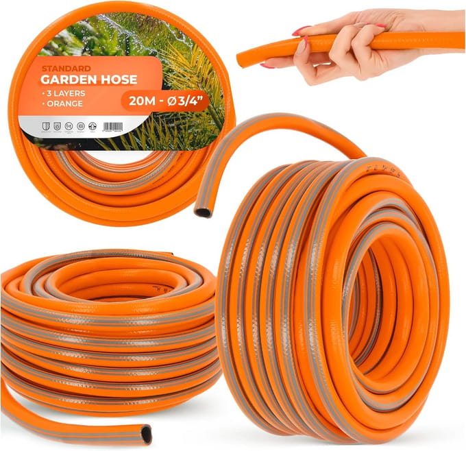 Tuinslang - Water slang - Tuin besproeien - UV-bestendig - 20 meter - Oranje