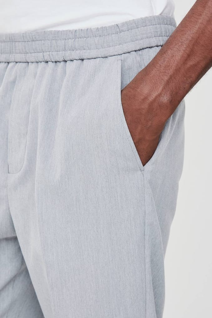 Elastische taille, slank gesneden jogger | Grey | Size 28