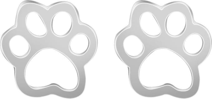 Fako Bijoux® - Oorbellen - Pootjes Open - Zilverkleurig