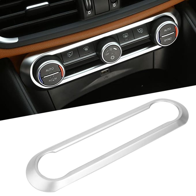 Midden Airconditioning Verstelkader Sierstickers Geschikt voor Alfa Romeo giulia 2017 white