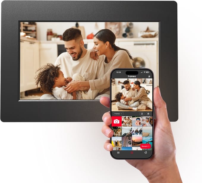 Agfaphoto Digitale WiFi fotolijst 7 inch Zwart